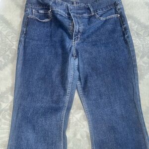White House Black Market Dark Blue Flare Jeans